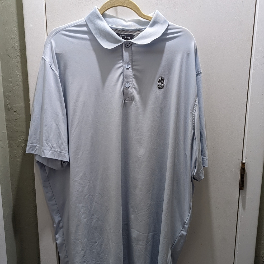 AdiPure by Adidas Men's Golf Polo Size 2XL Like New Condition Blue Sh…